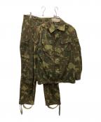 --）の古着「ミリタリージャケットセットアップ」｜ブラウン×オリーブ