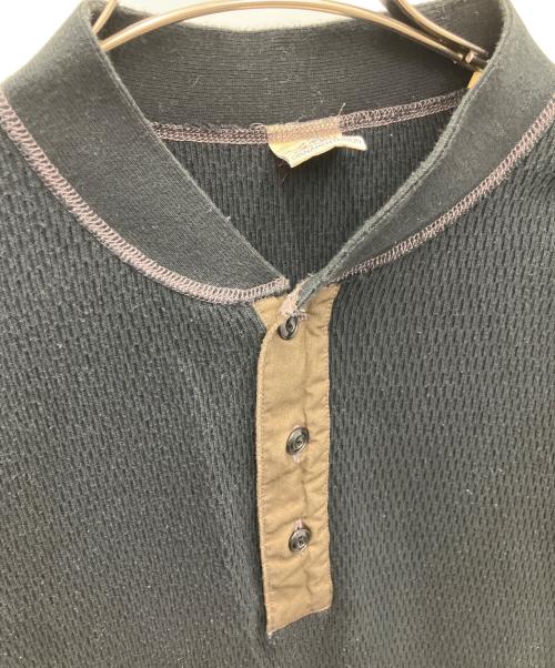 BUZZ RICKSON'S（バズリクソンズ）Buzz Rickson's (バズリクソンズ) 長袖カットソー ブラック サイズ:Lの古着・服飾アイテム