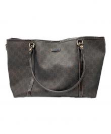 GUCCI（グッチ）の古着「トートバッグ GGスプリームキャンバス」｜ブラウン