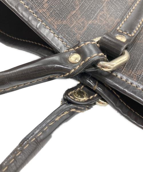 GUCCI（グッチ）GUCCI (グッチ) トートバッグ GGスプリームキャンバス ブラウンの古着・服飾アイテム