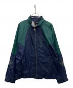 adidasアディダス）の古着「ナイロンジャケット」｜ネイビー×グリーン