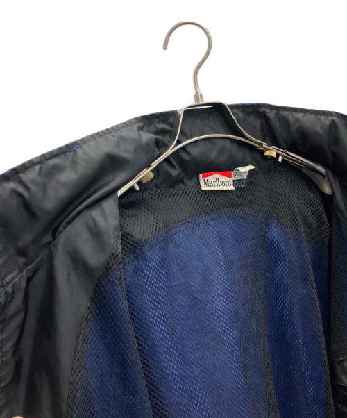 marlboro（マルボロ）Marlboro (マルボロ) ナイロンジャケット ブルー×ブラック サイズ:XLの古着・服飾アイテム