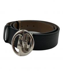 GUCCI（グッチ）の古着「レザーベルト」｜ブラック×ブラウン