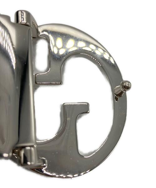 GUCCI（グッチ）GUCCI (グッチ) レザーベルト ブラック×ブラウンの古着・服飾アイテム