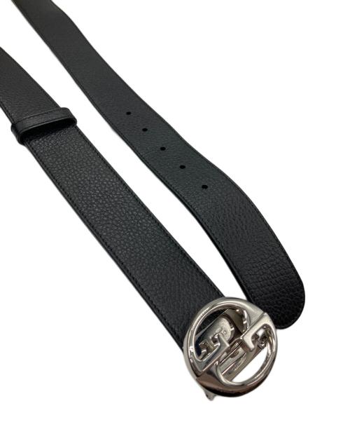 GUCCI（グッチ）GUCCI (グッチ) レザーベルト ブラック×ブラウンの古着・服飾アイテム