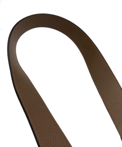 GUCCI（グッチ）GUCCI (グッチ) レザーベルト ブラック×ブラウンの古着・服飾アイテム