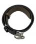 GUCCI (グッチ) レザーベルト ブラック×ブラウン：22000円