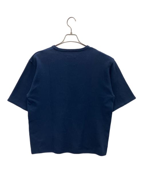 Snow peak（スノーピーク）snow peak (スノーピーク) 半袖ニット ネイビー サイズ:Mの古着・服飾アイテム