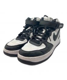 NIKE×stussy（ナイキ×ステューシー）の古着「Stussy × Nike Air Force 1 Mid "Black and Light Bone"」｜ホワイト×ブラック
