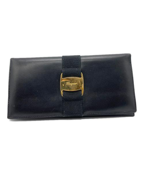 Salvatore Ferragamo（サルヴァトーレ フェラガモ）Salvatore Ferragamo (サルヴァトーレ フェラガモ) 長財布 ブラックの古着・服飾アイテム