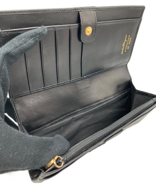 Salvatore Ferragamo（サルヴァトーレ フェラガモ）Salvatore Ferragamo (サルヴァトーレ フェラガモ) 長財布 ブラックの古着・服飾アイテム