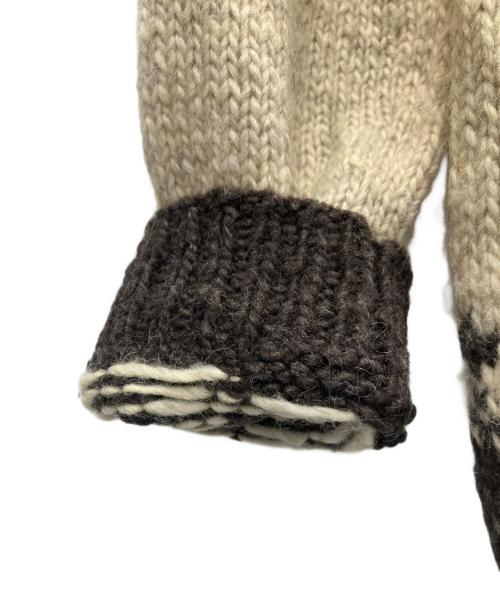 STOBI（ストビ）STOBI (ストビ) ニットジャケット ベージュ サイズ:-の古着・服飾アイテム