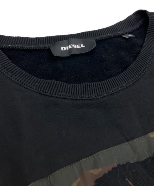 DIESEL（ディーゼル）DIESEL (ディーゼル) スウェット ブラック サイズ:XLの古着・服飾アイテム