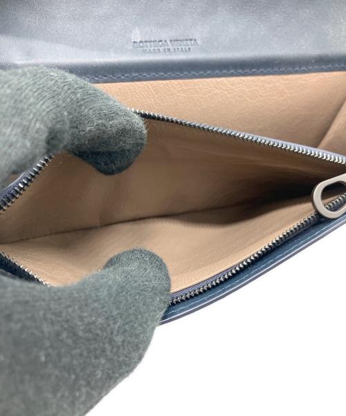 BOTTEGA VENETA（ボッテガベネタ）BOTTEGA VENETA (ボッテガベネタ) 長財布 ネイビーの古着・服飾アイテム