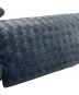 中古・古着 BOTTEGA VENETA (ボッテガベネタ) 長財布 ネイビー：33000円