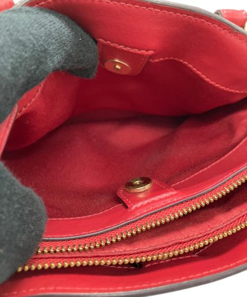 COACH（コーチ）COACH (コーチ) 2WAYショルダーバッグ ワインレッド×ブラウンの古着・服飾アイテム