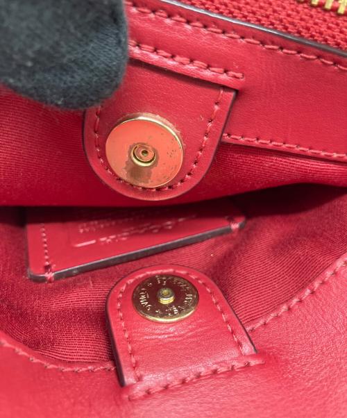 COACH（コーチ）COACH (コーチ) 2WAYショルダーバッグ ワインレッド×ブラウンの古着・服飾アイテム