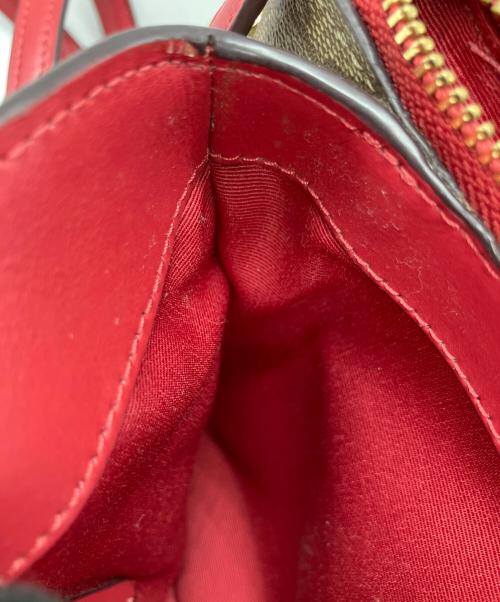 COACH（コーチ）COACH (コーチ) 2WAYショルダーバッグ ワインレッド×ブラウンの古着・服飾アイテム