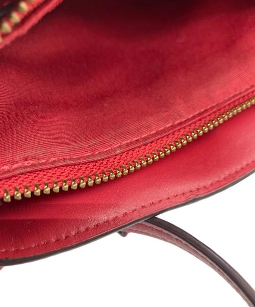 COACH（コーチ）COACH (コーチ) 2WAYショルダーバッグ ワインレッド×ブラウンの古着・服飾アイテム