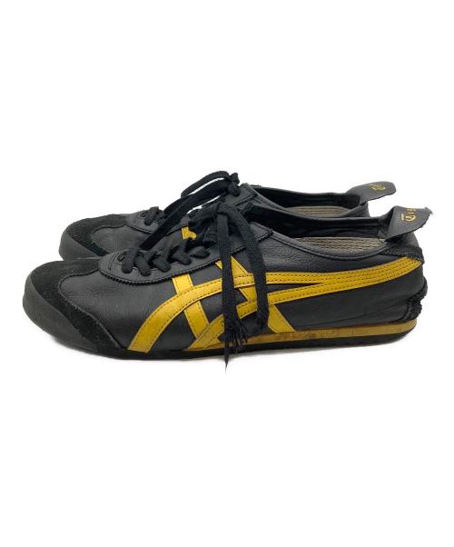 Onitsuka Tiger（オニツカタイガー）Onitsuka Tiger (オニツカタイガー) スニーカー ブラック×イエロー サイズ:28.5の古着・服飾アイテム