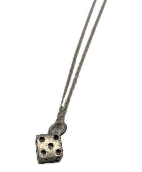 -（-）- (-) ダイスモチーフネックレス シルバーの古着・服飾アイテム