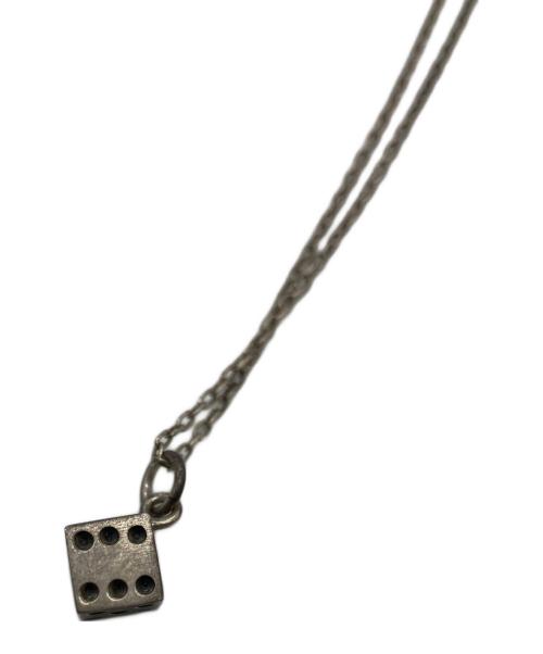 -（-）- (-) ダイスモチーフネックレス シルバーの古着・服飾アイテム