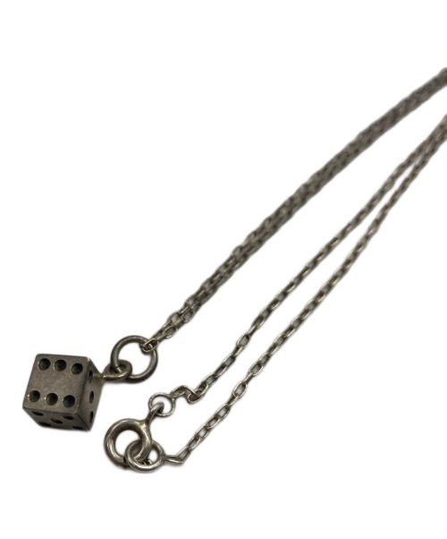 -（-）- (-) ダイスモチーフネックレス シルバーの古着・服飾アイテム