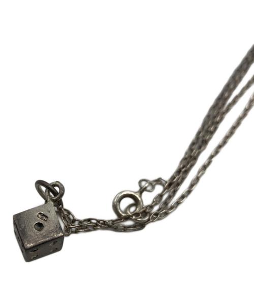 -（-）- (-) ダイスモチーフネックレス シルバーの古着・服飾アイテム