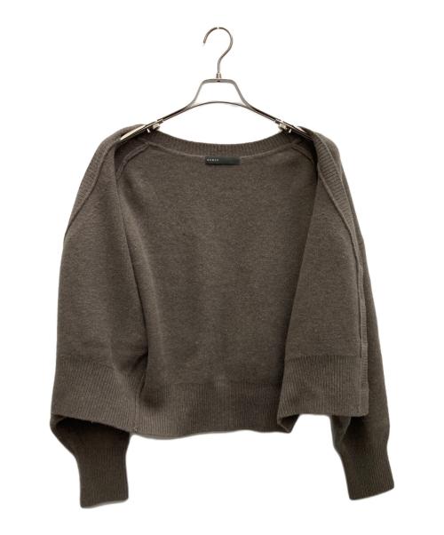 Noble（ノーブル）Noble (ノーブル) ニットカーディガン ブラウン サイズ:SIZEFREEの古着・服飾アイテム