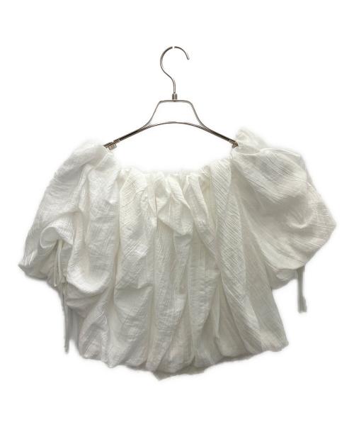 Mystrada（マイストラーダ）Mystrada (マイストラーダ) 半袖ブラウス ホワイト サイズ:SIZE36の古着・服飾アイテム