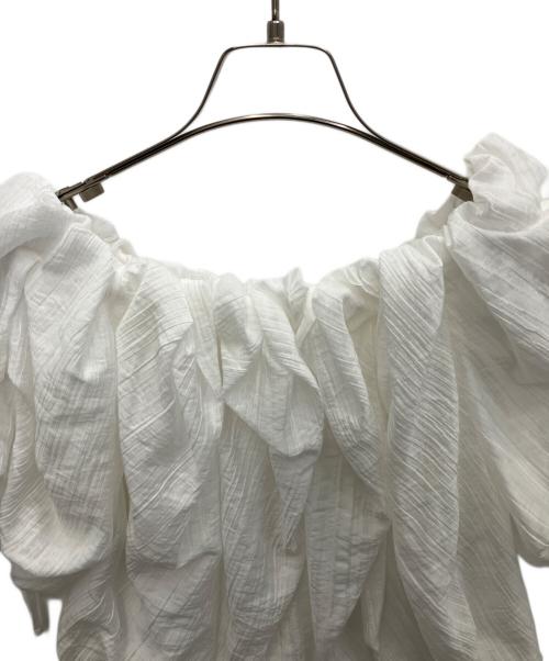 Mystrada（マイストラーダ）Mystrada (マイストラーダ) 半袖ブラウス ホワイト サイズ:SIZE36の古着・服飾アイテム