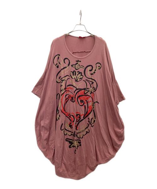 Vivienne Westwood（ヴィヴィアンウエストウッド）Vivienne Westwood (ヴィヴィアンウエストウッド) 半袖カットソー ピンク サイズ:Mの古着・服飾アイテム