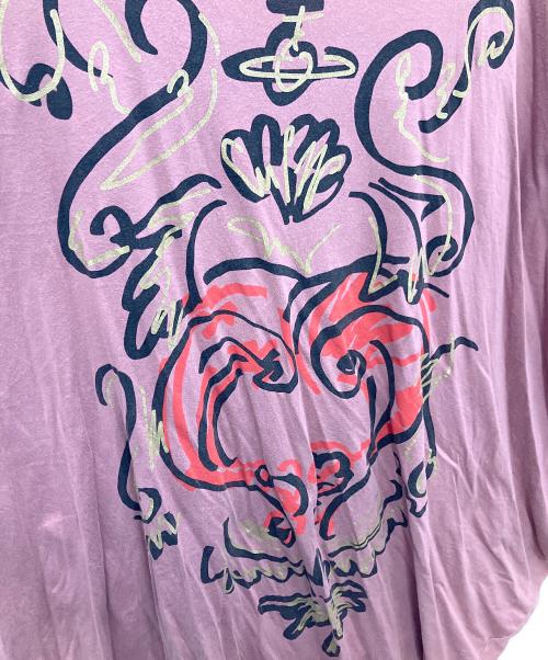 Vivienne Westwood（ヴィヴィアンウエストウッド）Vivienne Westwood (ヴィヴィアンウエストウッド) 半袖カットソー ピンク サイズ:Mの古着・服飾アイテム
