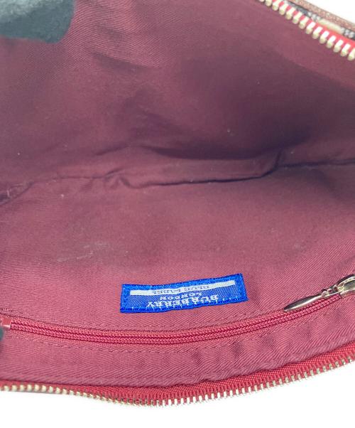 BURBERRY BLUE LABEL（バーバリーロンドンブルーレーベル）BURBERRY BLUE LABEL (バーバリーロンドンブルーレーベル) ワンショルダーバッグ レッド×ベージュの古着・服飾アイテム