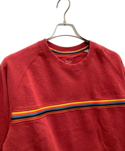 PAUL SMITH（ポールスミス）Paul Smith (ポールスミス) スウェットプルオーバー レッド サイズ:Lの古着・服飾アイテム