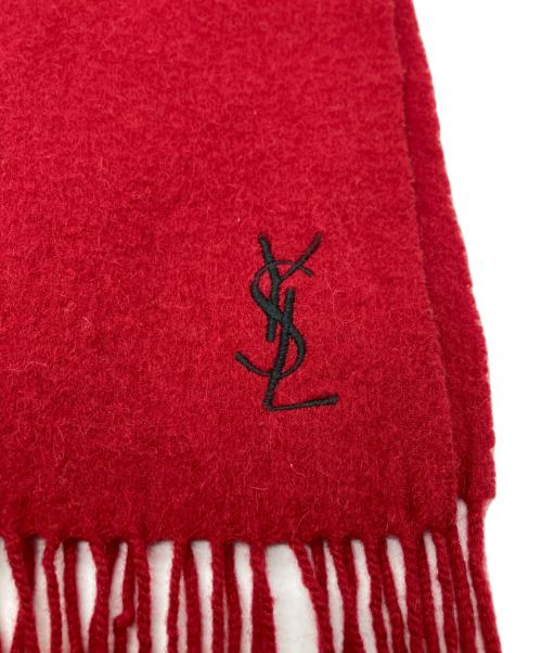 Yves Saint Laurent（イヴサンローラン）Yves Saint Laurent (イヴサンローラン) マフラー レッドの古着・服飾アイテム