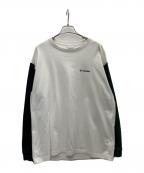 Columbiaコロンビア）の古着「長袖カットソー」｜ホワイト×グリーン