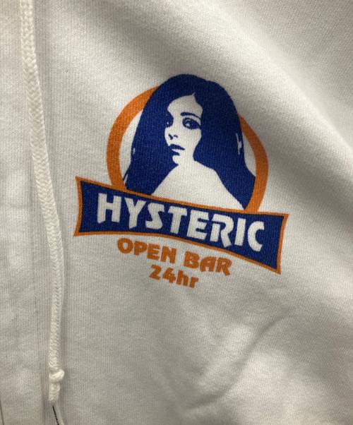 Hysteric Glamour（ヒステリックグラマー）Hysteric Glamour (ヒステリックグラマー) ジップパーカー ホワイト サイズ:Mの古着・服飾アイテム