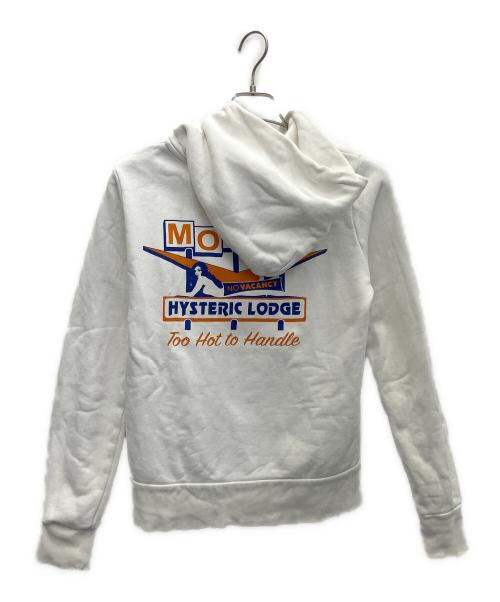 Hysteric Glamour（ヒステリックグラマー）Hysteric Glamour (ヒステリックグラマー) ジップパーカー ホワイト サイズ:Mの古着・服飾アイテム