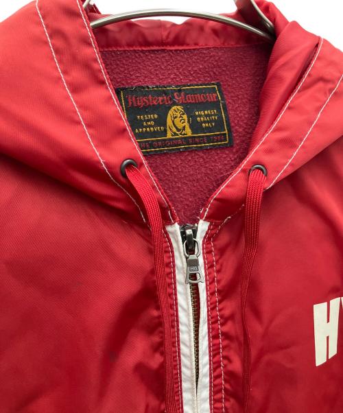 Hysteric Glamour（ヒステリックグラマー）Hysteric Glamour (ヒステリックグラマー) HG CIRCLE HEAD HOODED JACKET レッド サイズ:SIZE FREEの古着・服飾アイテム