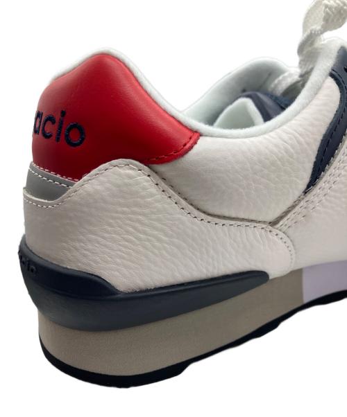 Sangacio（サンガッチョ）SANGACIO (サンガッチョ) ローカットスニーカー ホワイト×ネイビー×レッド サイズ:28.5の古着・服飾アイテム