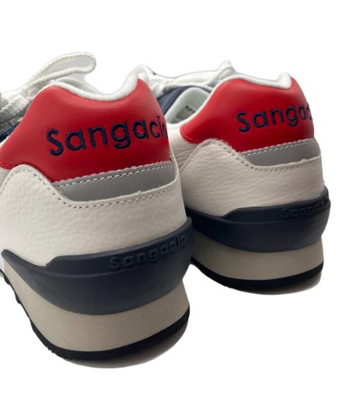 Sangacio（サンガッチョ）SANGACIO (サンガッチョ) ローカットスニーカー ホワイト×ネイビー×レッド サイズ:28.5の古着・服飾アイテム