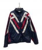 adidasアディダス）の古着「ウインドブレーカー」｜ネイビー×ホワイト×レッド