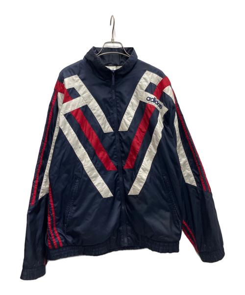 adidas（アディダス）adidas (アディダス) ウインドブレーカー ネイビー×ホワイト×レッド サイズ:Mの古着・服飾アイテム