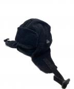 New Eraニューエラ）の古着「トラッパー 8W Corduroy コーデュロイ Minkfleece ブラック」｜ブラック