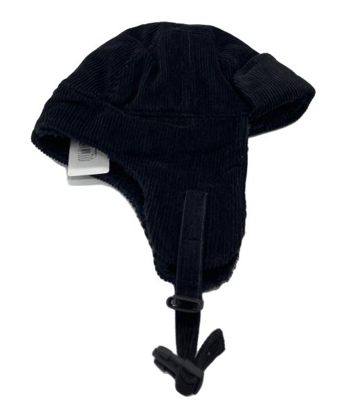 New Era（ニューエラ）New Era (ニューエラ) トラッパー 8W Corduroy コーデュロイ Minkfleece ブラック ブラックの古着・服飾アイテム