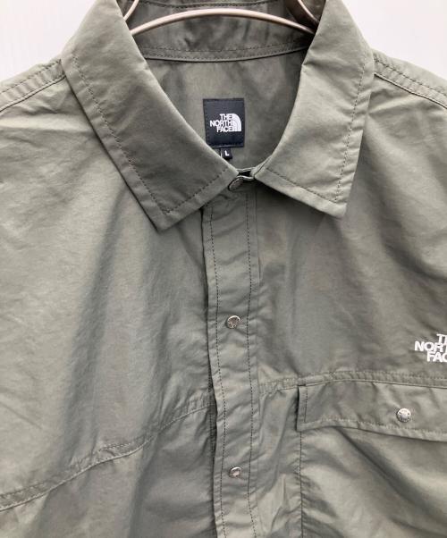 THE NORTH FACE（ザ ノース フェイス）THE NORTH FACE (ザ ノース フェイス) ロングスリーブヌプシシャツ グリーン サイズ:Lの古着・服飾アイテム