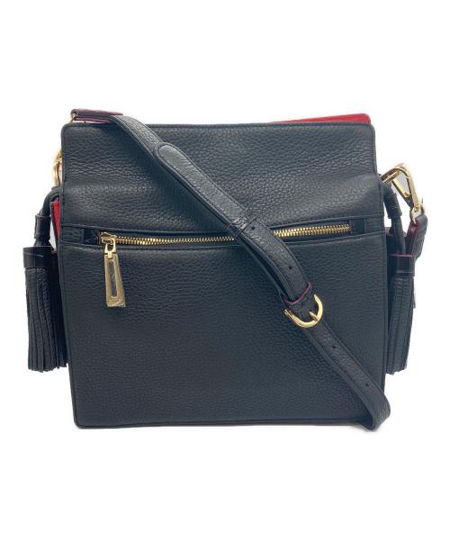 coco celux GOLD（ココセリュックスゴールド）COCO CELUX GOLD (ココセリュックスゴールド) ショルダーバッグ ブラック×レッドの古着・服飾アイテム