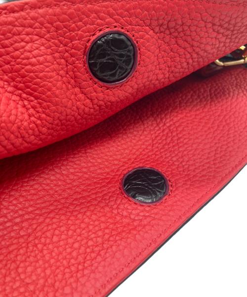 coco celux GOLD（ココセリュックスゴールド）COCO CELUX GOLD (ココセリュックスゴールド) ショルダーバッグ ブラック×レッドの古着・服飾アイテム