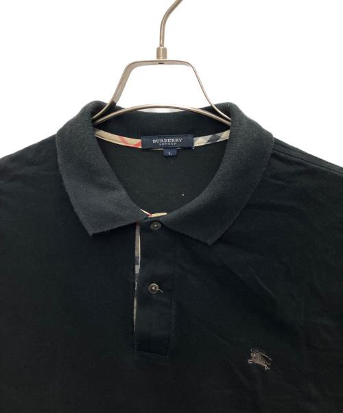 BURBERRY LONDON（バーバリーロンドン）BURBERRY LONDON (バーバリーロンドン) ポロシャツ ブラック サイズ:Lの古着・服飾アイテム